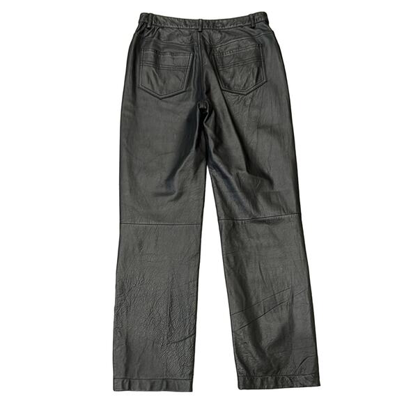 Express Women's High Waisted Leather Pants Black Size 7/8 - Picture 2 of 7